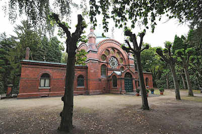 8778 Stadtteil Hamburg Ohlsdorf - Jdischer Friedhof -Synagoge und Trauerhalle - Architekt August Pieper.